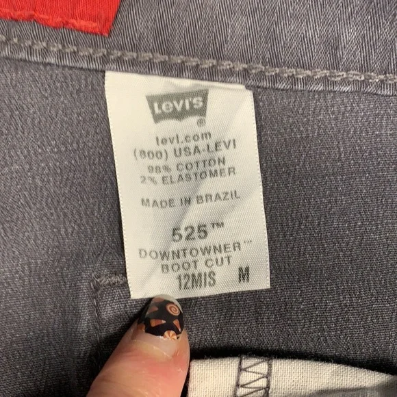 NWOT Gray Levi’s Downtowner Midrise Stretch Boot Cut Jeans - Picture 3 of 7